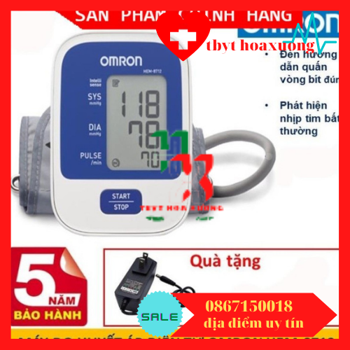 Máy đo huyết áp bắp tay Omron HEM 8712 t