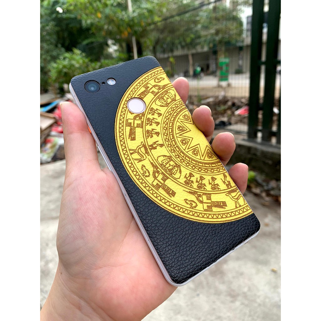 Dán da lưng Google Pixel 3 khắc hình trống đồng