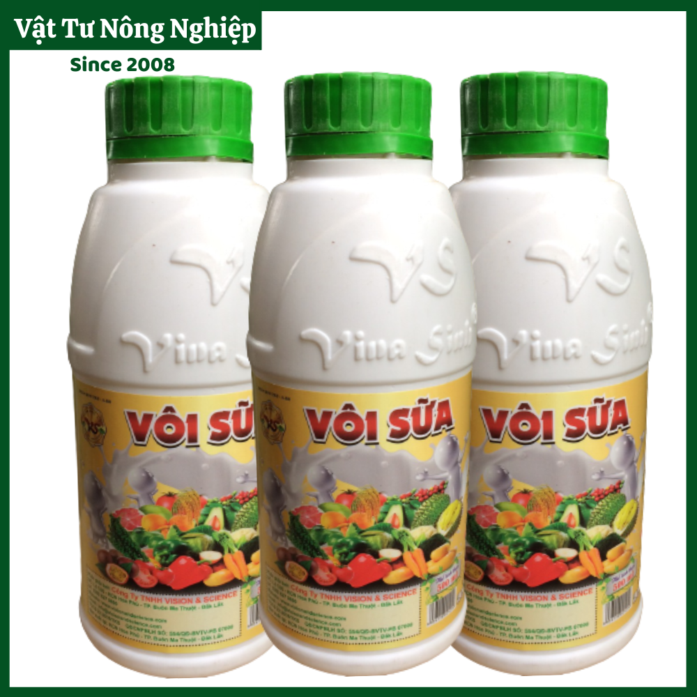 Vôi sữa: làm khô vết bệnh, ổn định ph đất cây trồng