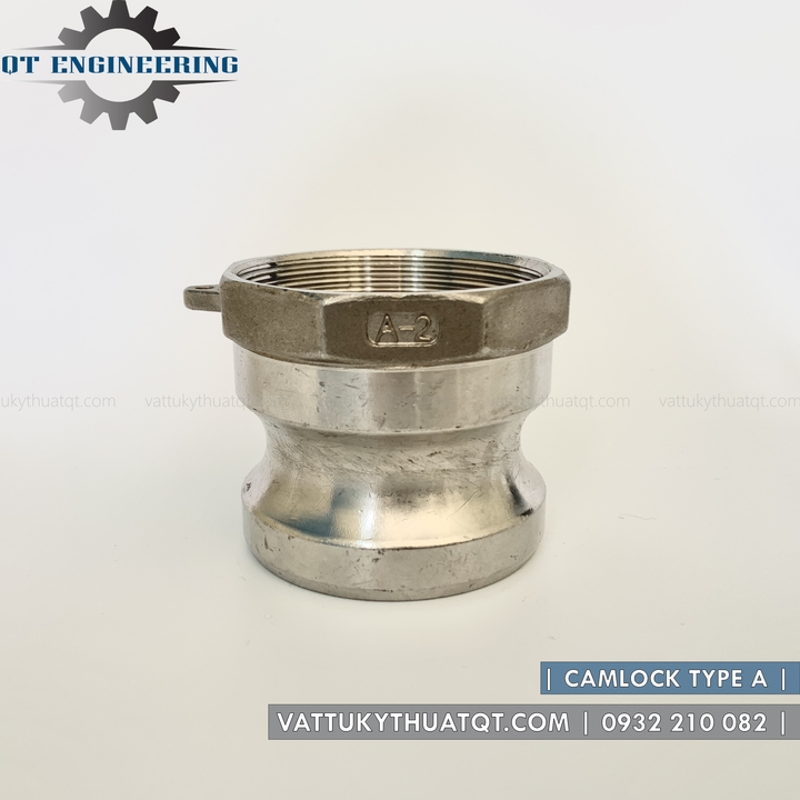 Khớp nối nhanh Camlock inox 304 Kiểu A (ĐỰC REN TRONG) | VATTUKYTHUATQT.COM
