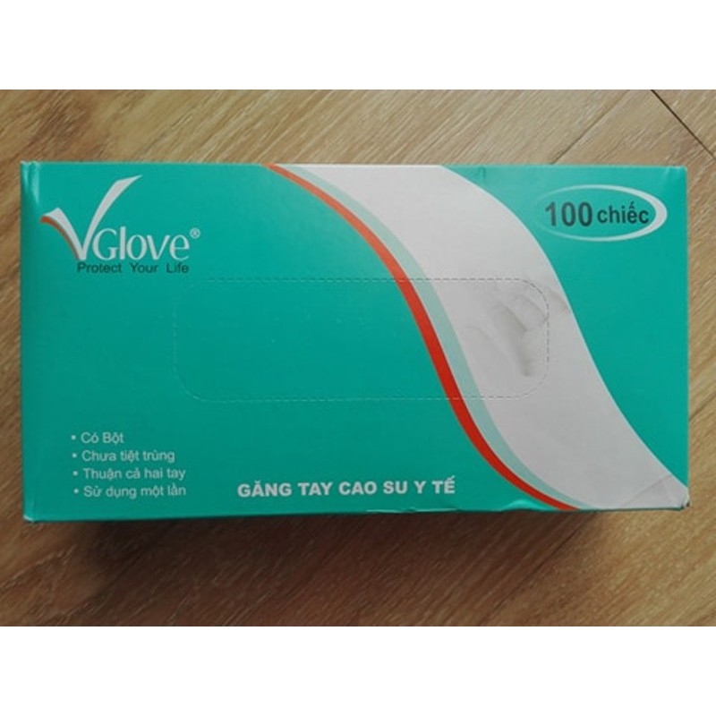 GĂNG TAY Y TẾ VGLOVE ( CÓ BỘT) size M