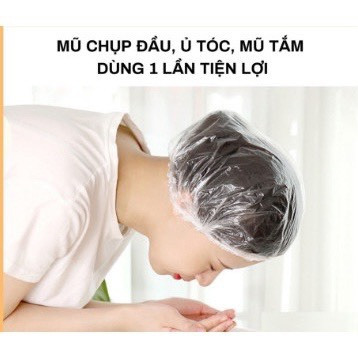 [RẺ VÔ ĐỊCH] Mũ nilon trùm đầu tóc làm hóa chất tóc