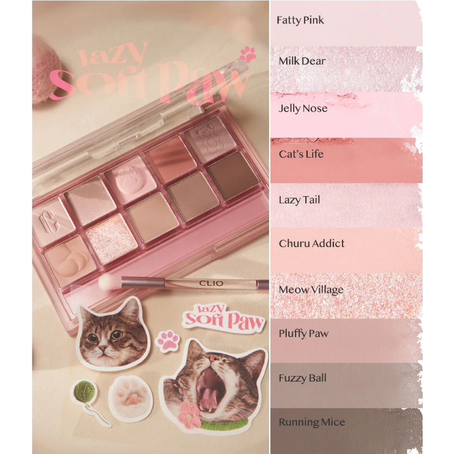 Bảng Màu Mắt 10ô Clio Pro Eye Palette 6G (ver. Koshort in Seoul)
