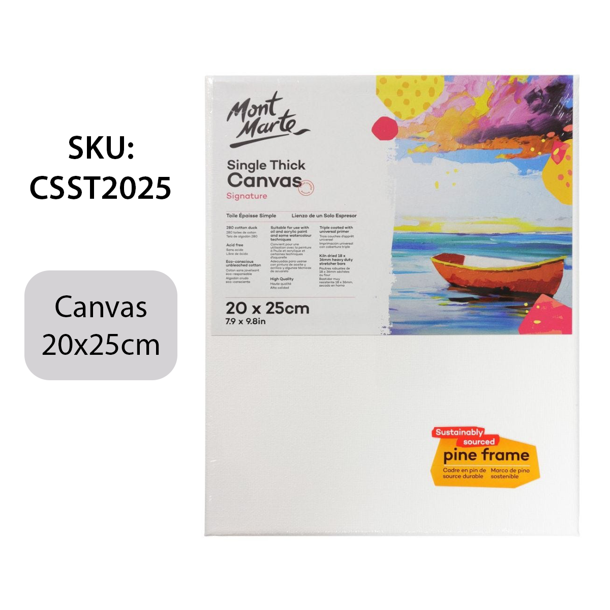 [Giao Hỏa Tốc] Khung Canvas Mont Marte CSST - Canvas Vẽ Tranh, Toan Vẽ Tranh