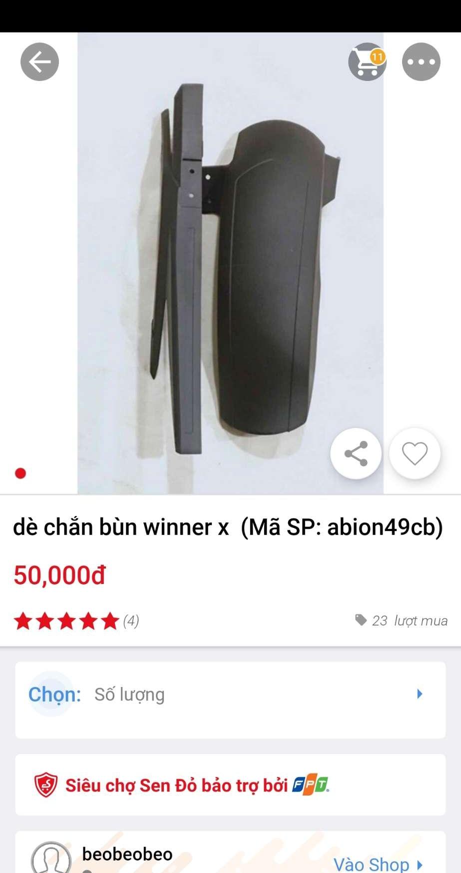 de chắn bùn winer x