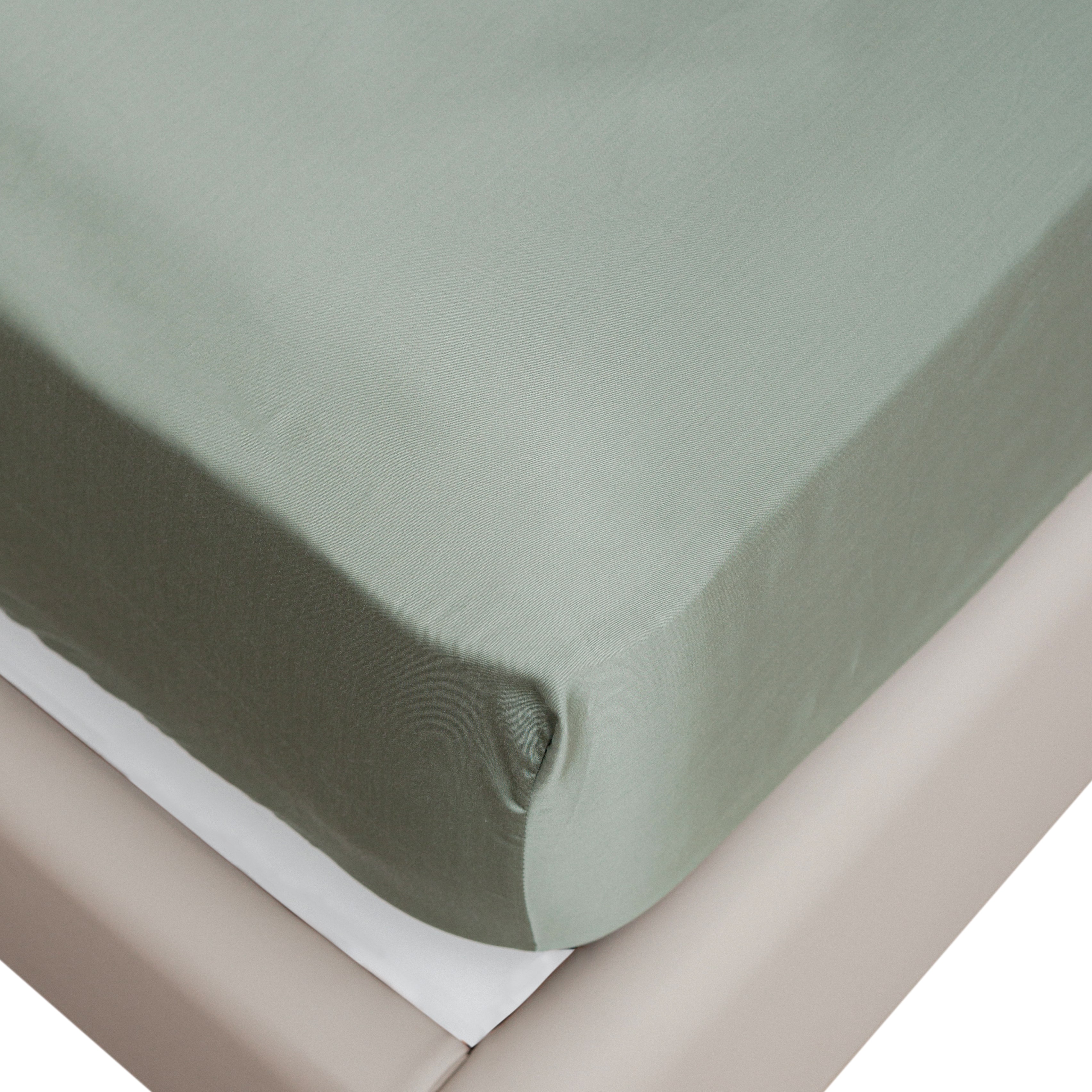 Ga Giường Lụa Tencel 60s Gòn Bedding Cao Cấp Bo Thun Màu Trơn - Kích Thước 1m6x2m, 1m8x2m