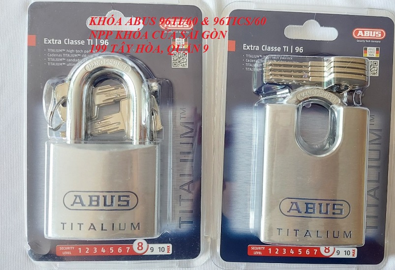 [HCM] Khoá ABUS CHỐNG CẮT TITALIUM 96TICS/60