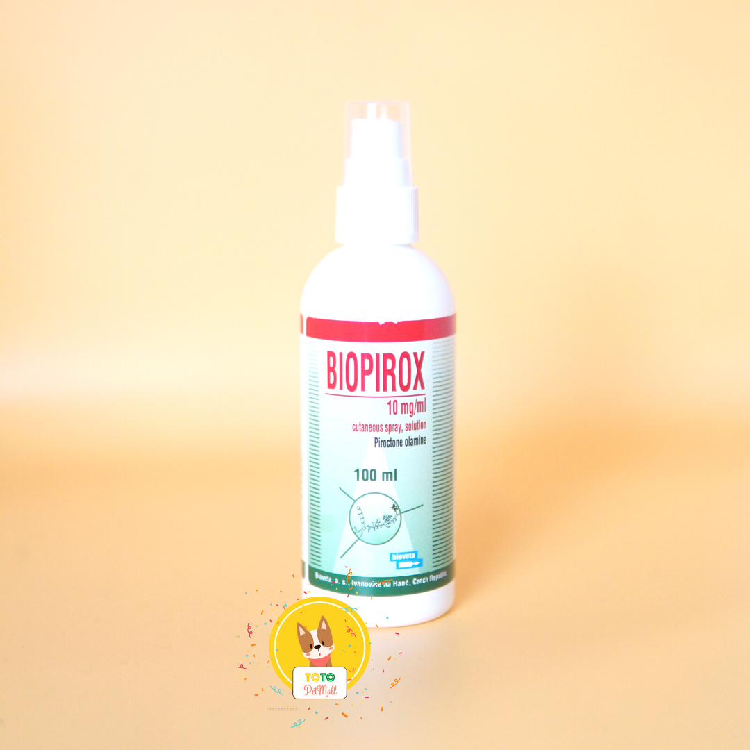 Xịt nấm Biopirox Spray cho CHÓ MÈO chai 100ml