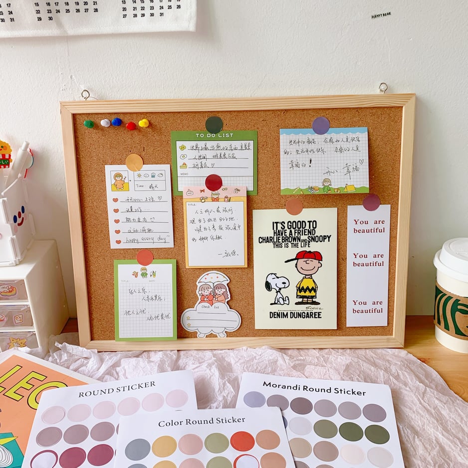 48 Sticker Chấm Tròn trang trí sổ tay planner