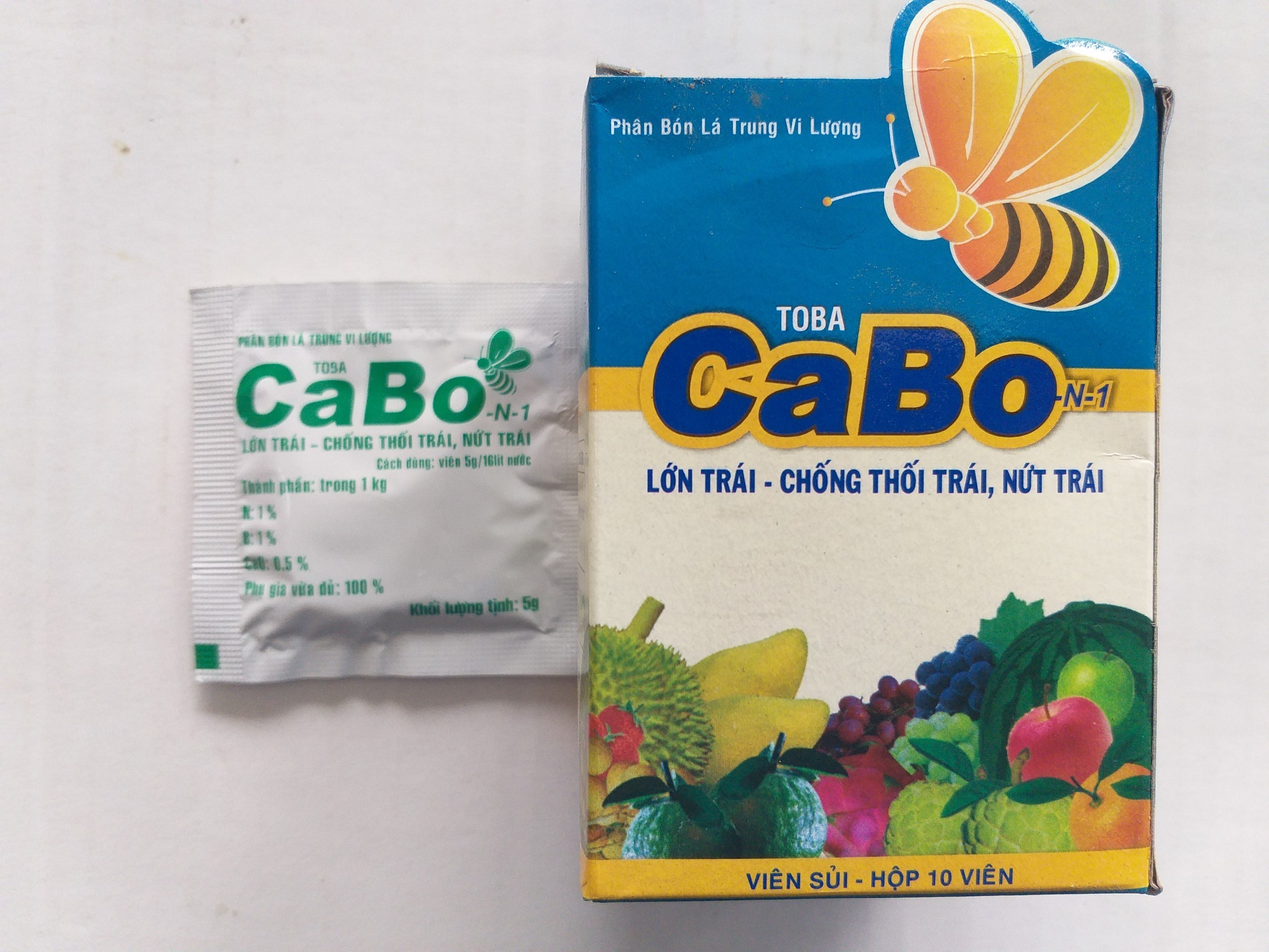 Phân bón lá - cabo - chống rụng trái, đẹp trái - 1 viên