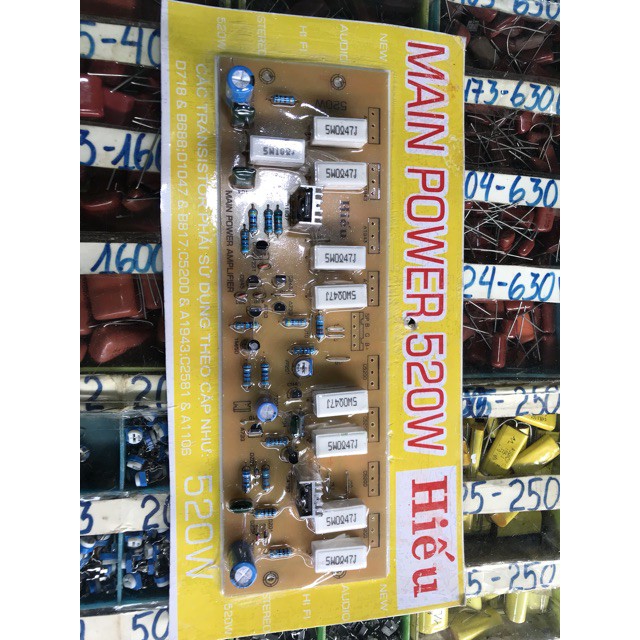 HOT-Mạch công suất 520w 16 sò 2 bo