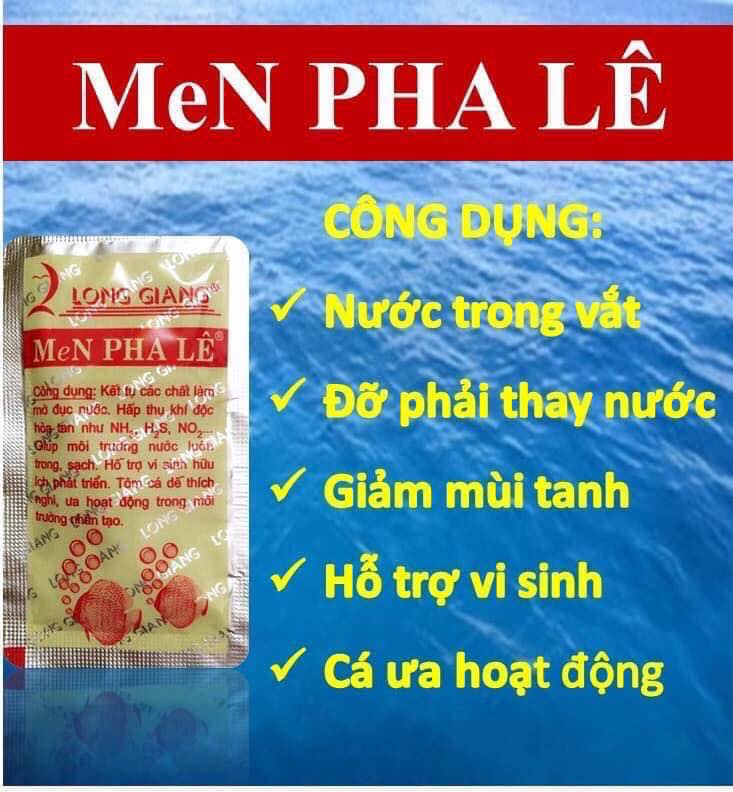 [HCM]Men vi sinh Pha Lê làm trong nước bể cá