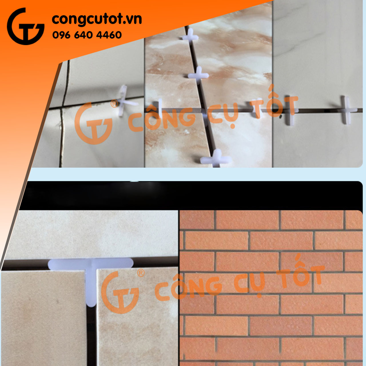 Ke ốp lát gạch dấu cộng túi 100 con