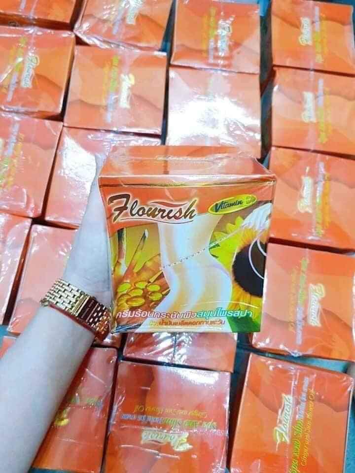Kem Tan Mỡ Bụng Gừng Ớt Flourish Thái Lan 500gr (Cao gừng)
