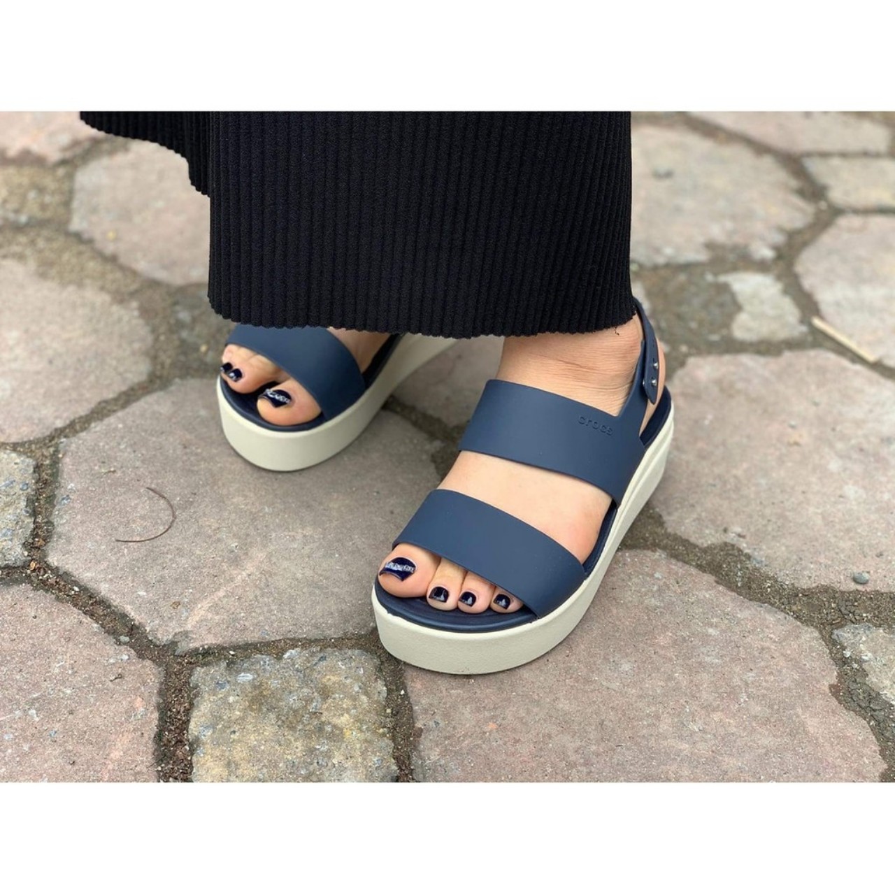 Dép sandal cross nữ đế cao 5P