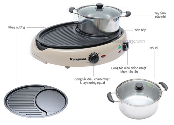 Lẩu nướng đa năng Kangaroo KG96N