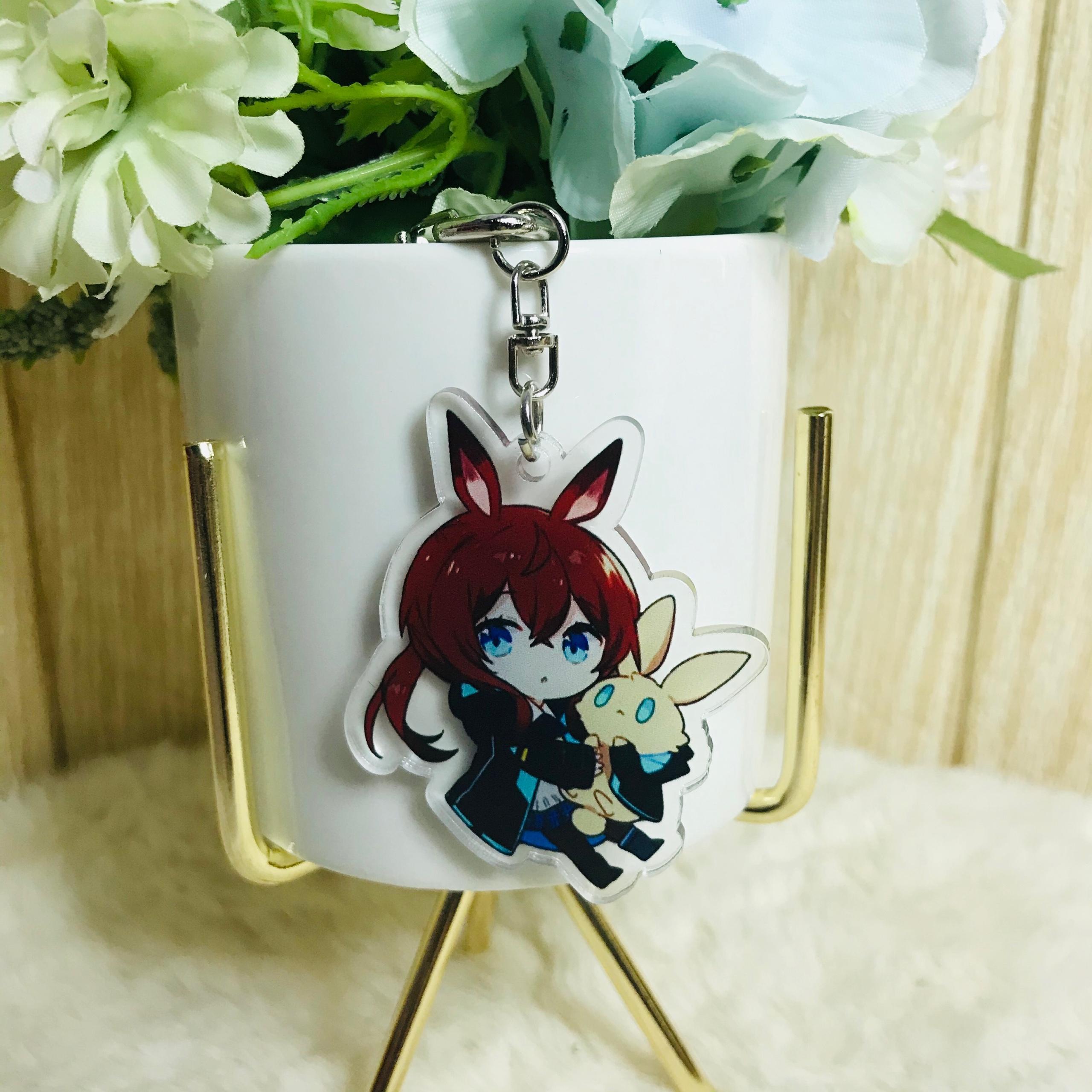 ( Mica trong ) Móc khóa Arknights quà tặng xinh xắn dễ thương anime chibi