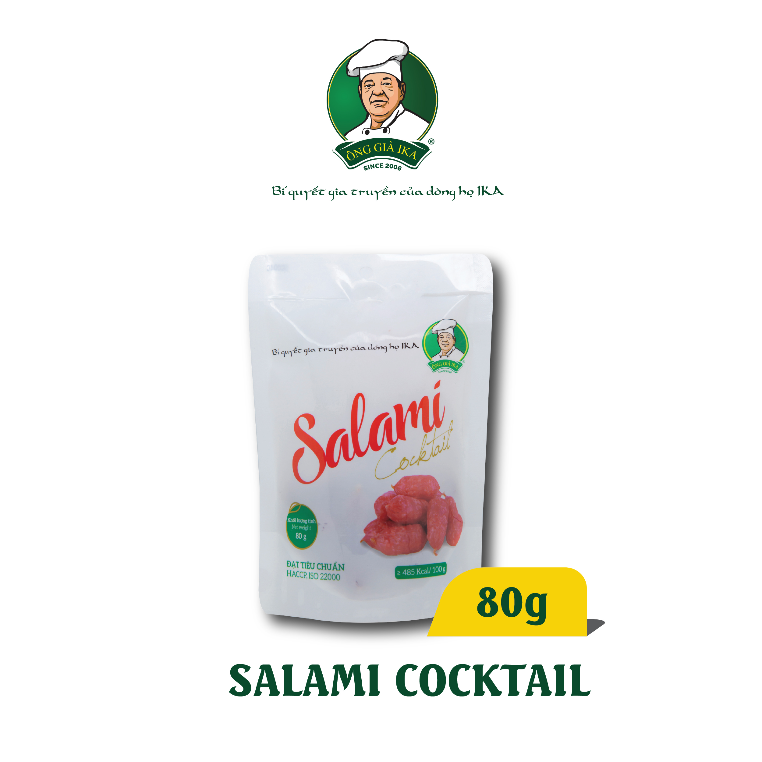 [  Chỉ giao Hà Nội ] Salami cocktail 80g Ông già Ika