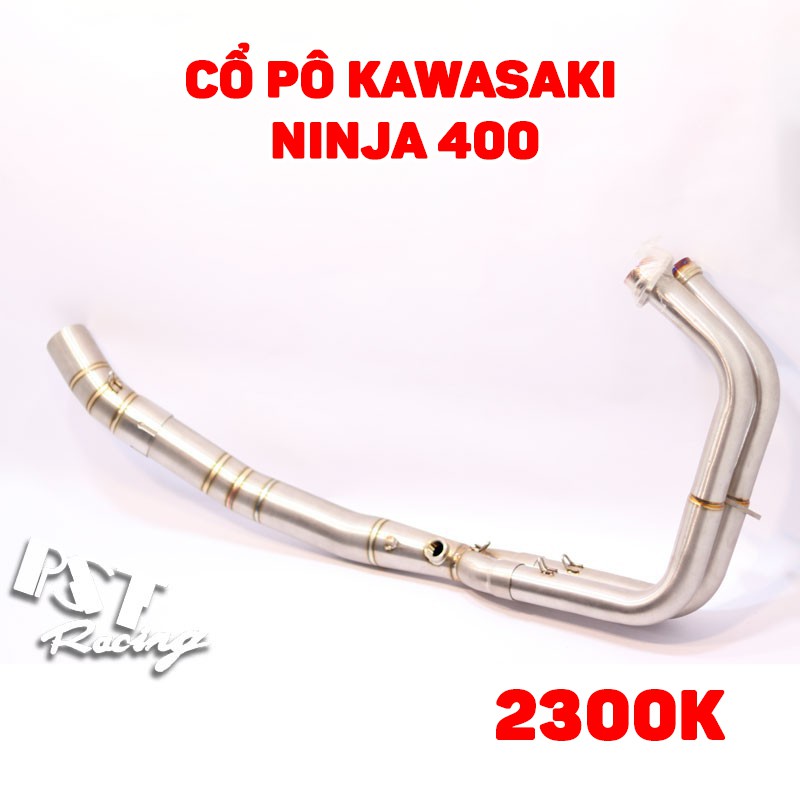 Cổ pô Kawasaki Ninja 400 full system cao cấp