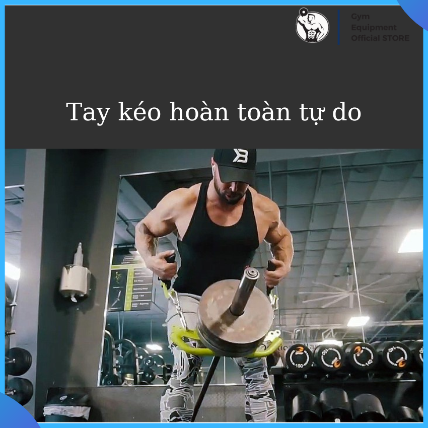 Power grip, cable attachment lat pull down-back-row, dụng cụ kéo lưng kéo xô tập gym thế hệ mới đa năng tùy chỉnh đủ góc độ ULTIMATE GYM