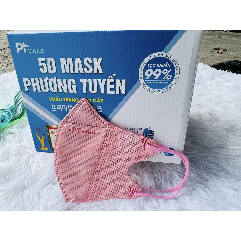 COMBO 10 HỘP 100 CHIẾC KHẨU TRANG 5D, KHẨU TRANG 5D