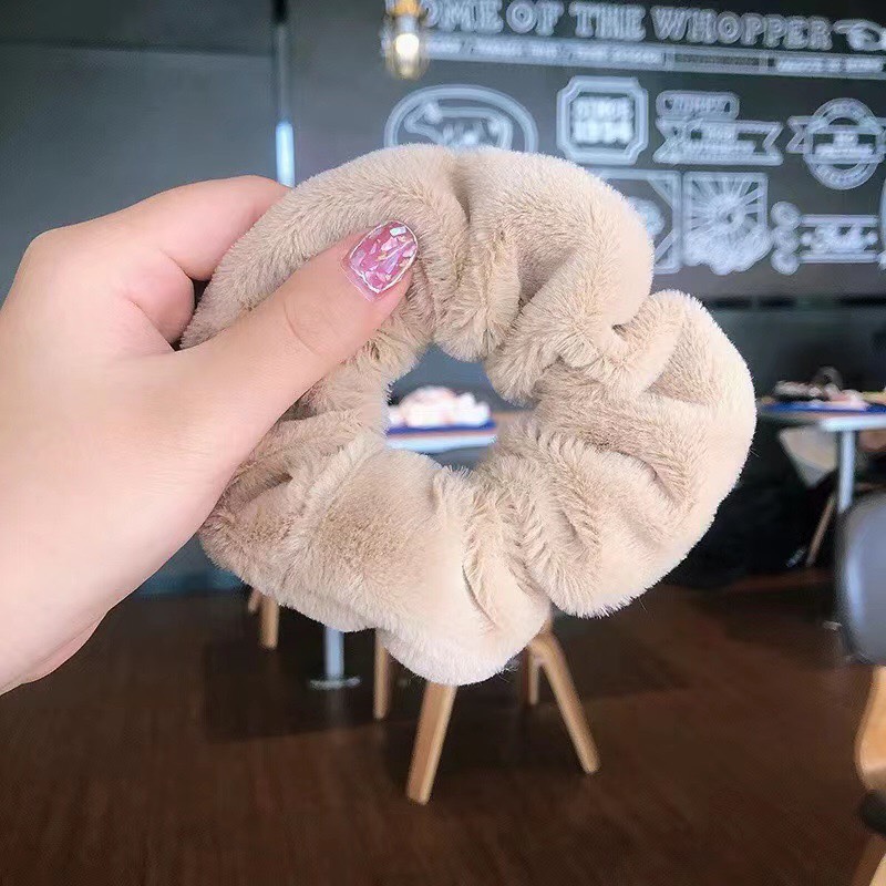 Cột Tóc, Buộc Tóc Lông Xù Chất Nhung Mịn Cực Dễ Thương  HOTTREND PKTLH0439