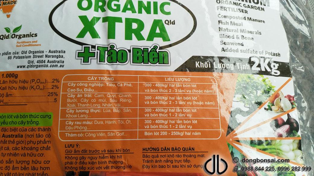 Phân Organic Xtra 2kg