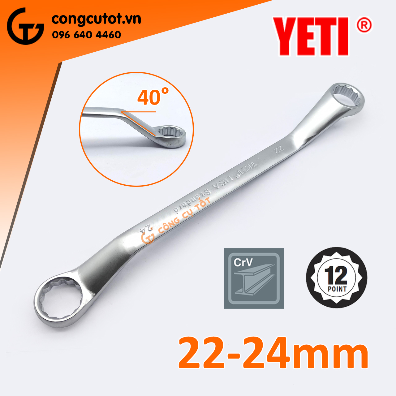 Cờ lê 2 vòng miệng tròn YE.TI