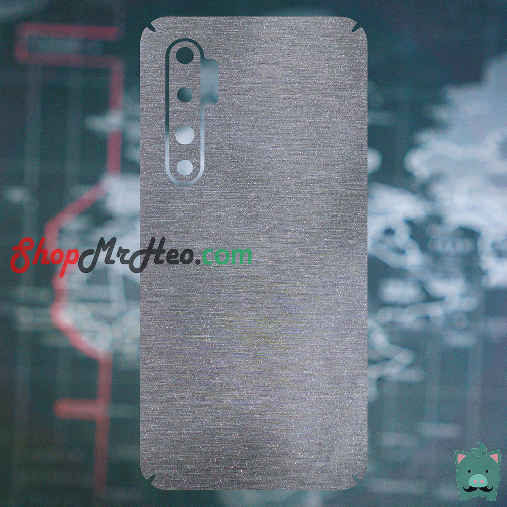 [HCM]Skin Dán Mặt Sau Lưng Vân Nhôm Xiaomi Mi Note 10 - Note 10 Pro - CC9 Pro - Mi Note 10 Lite