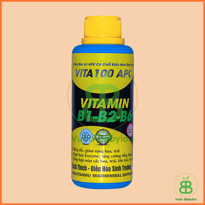 Phân Bón Lá Vitamin B1-B2-B6 VITA100 APC Chai 100ML
