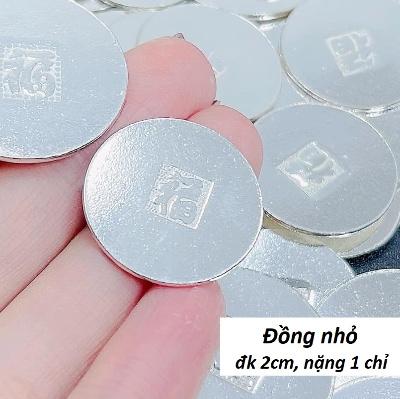 Đồng xu bạc ta nguyên chất dùng để cạo gió, giải cảm