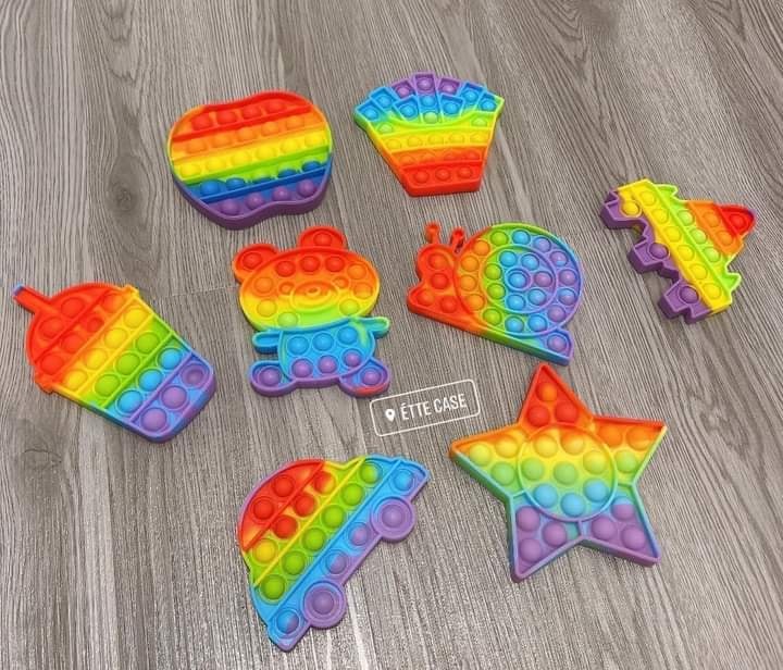 (Sẵn Hàng) POP IT FIDGET TOY RAINBOW FULL MẪU - đồ chơi nhấn bong bóng bubble pop giảm căng thẳng giá rẻ - kho hàng tiện ích -giao hình ngẫu nhiê
