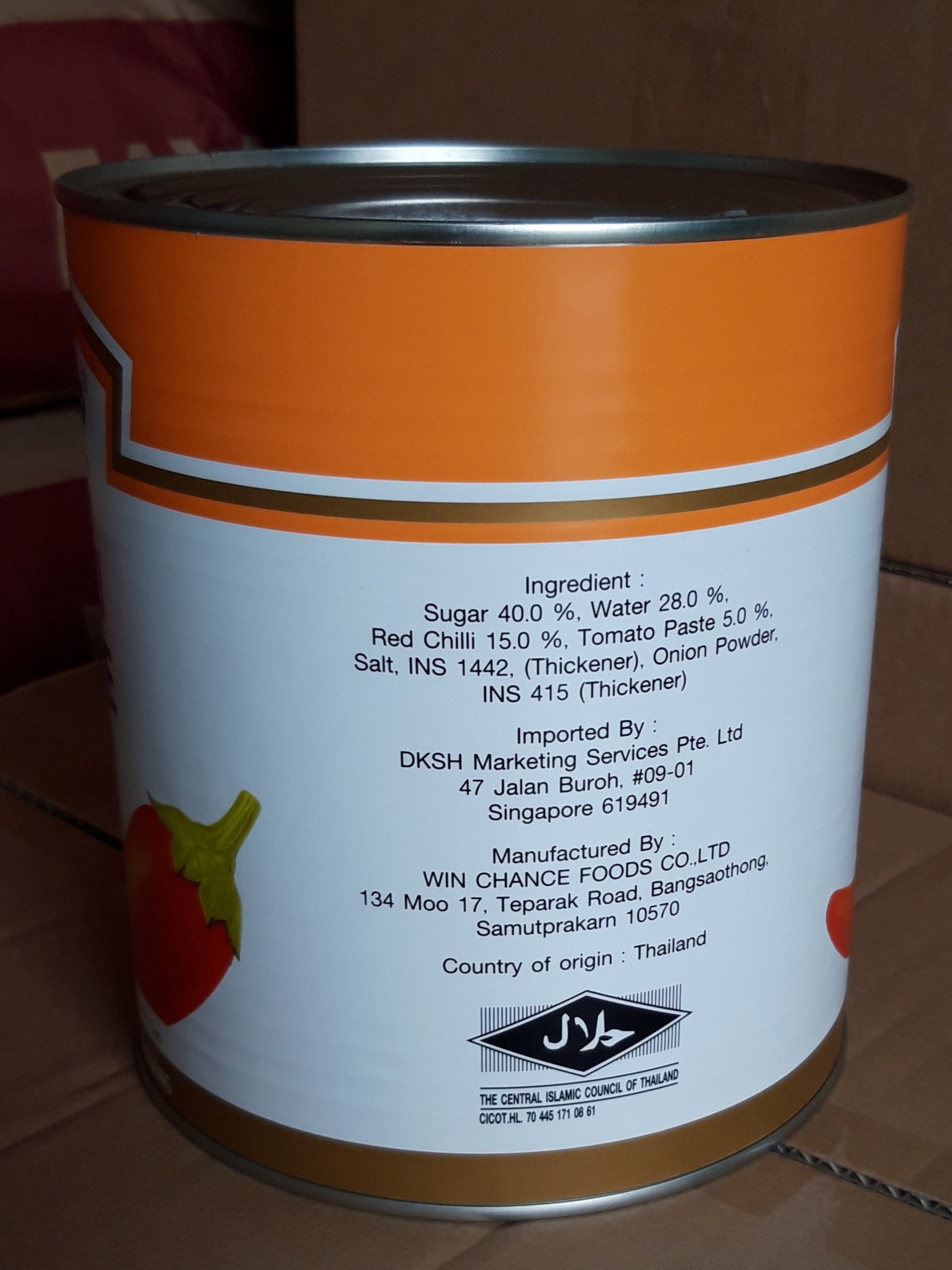 TƯƠNG ỚT HEINZ CHILLI SAUCE CAN 3.3KG