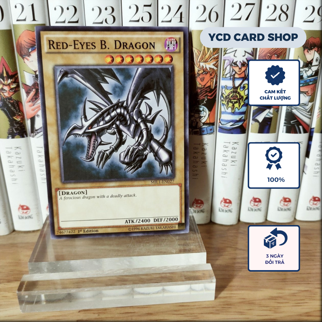 [YCD Shop] Thẻ bài Yugioh chính hãng Red-Eyes B. Dragon (Original Artwork) - Common