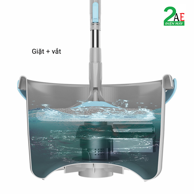 Cây lau nhà 360 độ đầu tròn