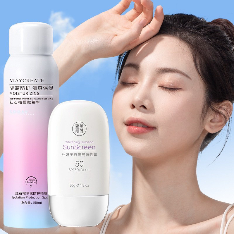 Xịt chống nắng kem chống nắng Maycreate