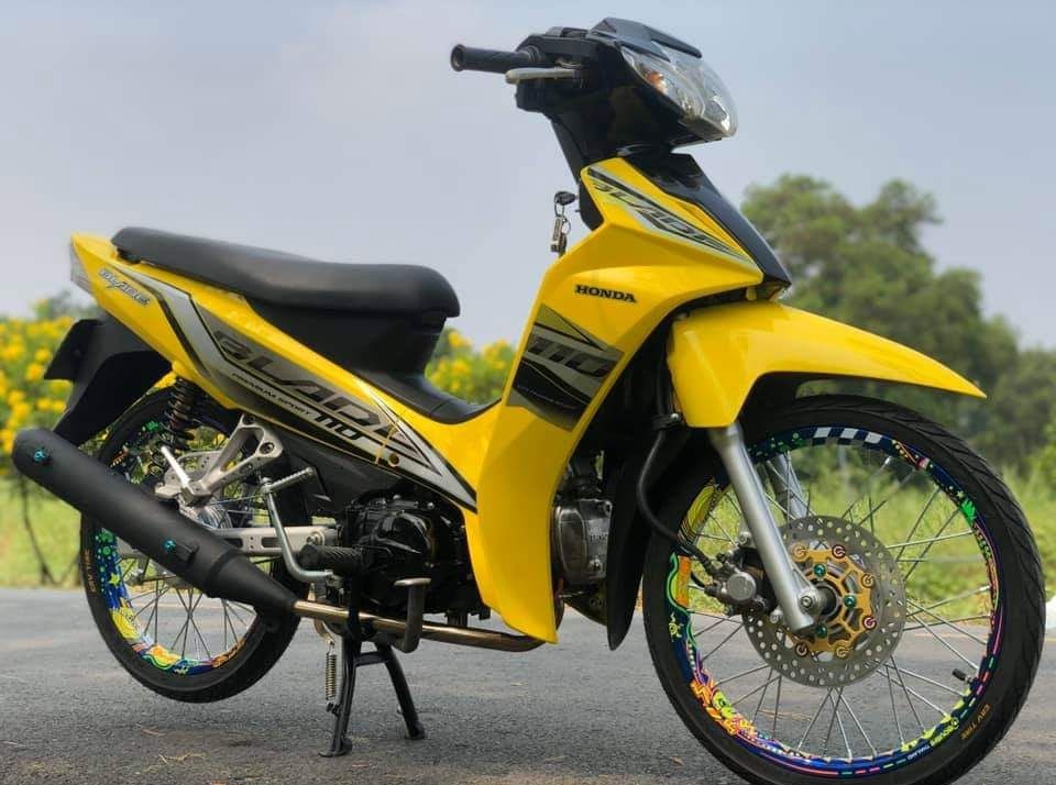 Tem rời honda wave blade 110 dán xe vàng