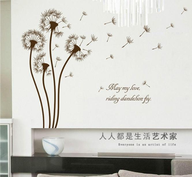 Decal trang trí Bồ Công Anh nhỏ