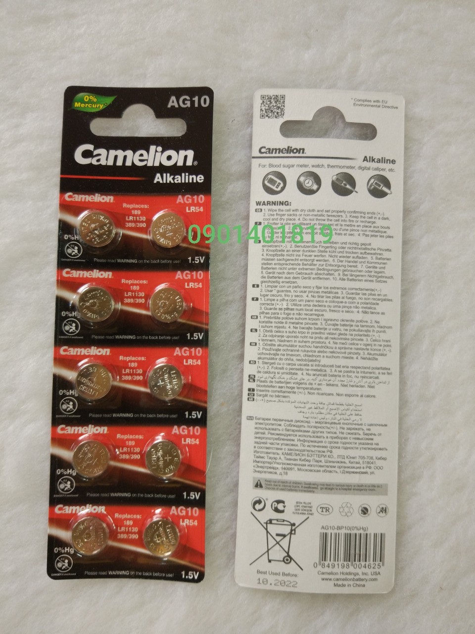 Pin AG10 Camelion