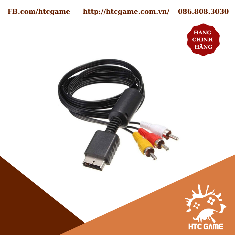 Bộ 2 Dây cáp AV và Component cho máy PS1 PS2 PS3