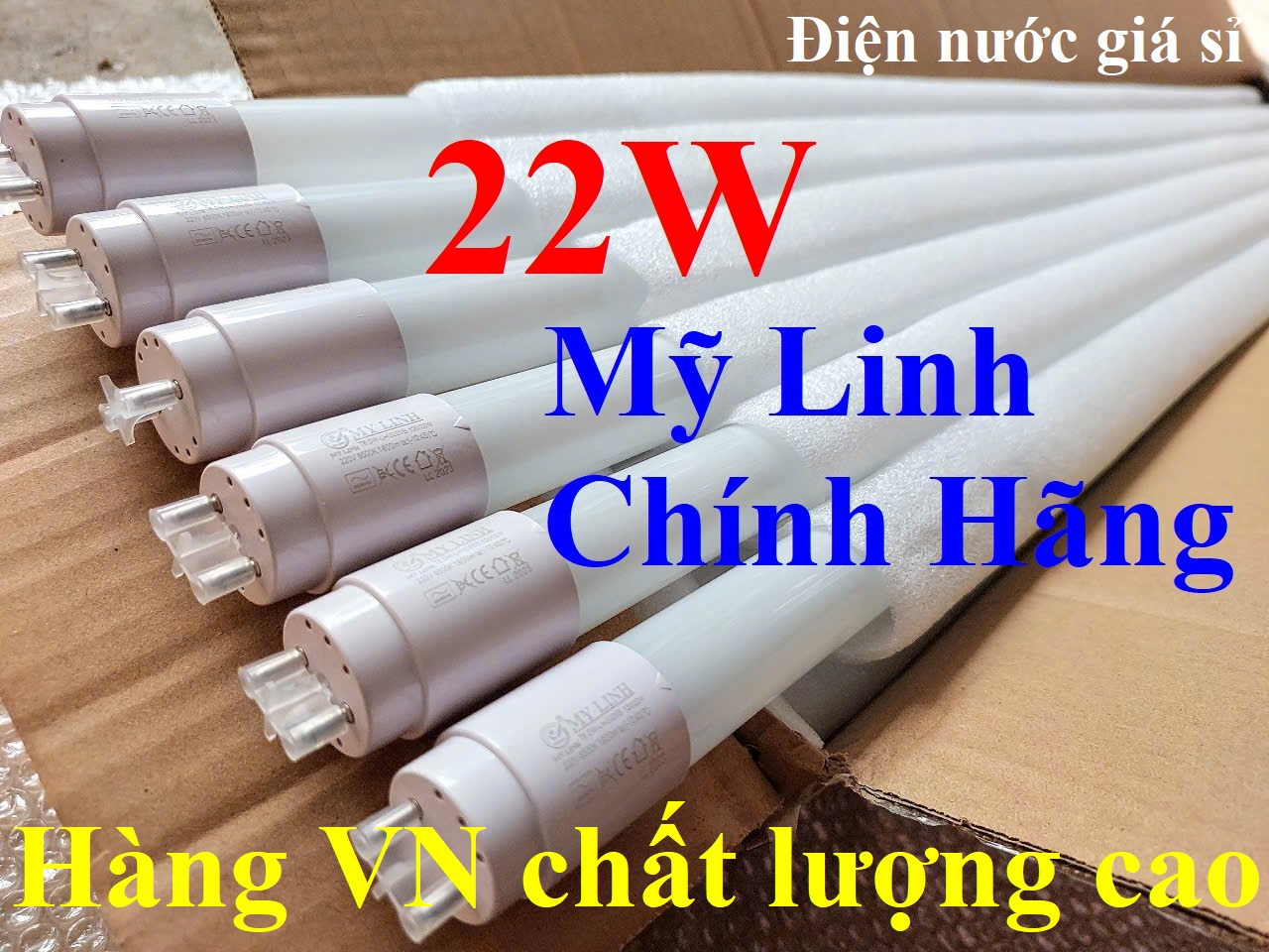Bóng đèn led tuýp 1m2 (1.2 met) 22W Mỹ Linh - ESNCO chính hãng, sáng trắng 6500K (đặt hàng từ 3 bóng).