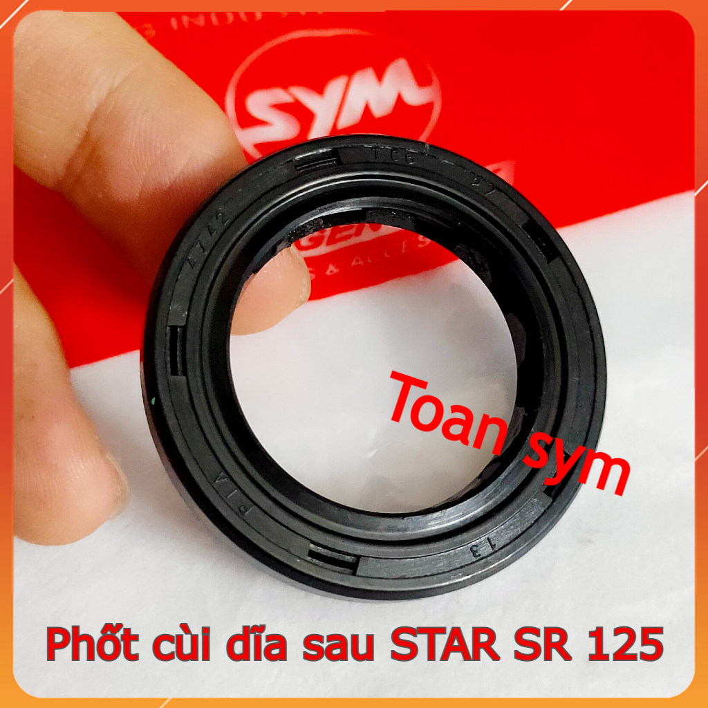 Phốt cùi dĩa sau xe star sr 125 chính hãng sym