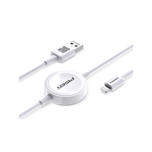 Cáp Sạc Pisen Apple Watch, Lightning (2 in 1)