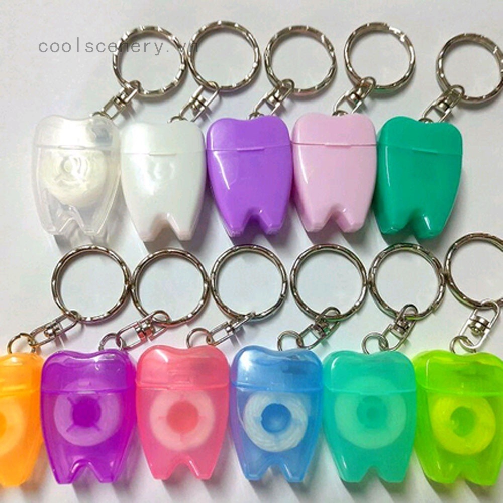 Chỉ Nha Khoa Kèm Móc Khóa Hình Chiếc Răng