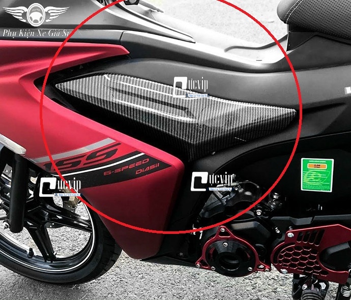 Bộ Ốp Sườn Exciter 155, Exciter 2021 Carbon MS3927