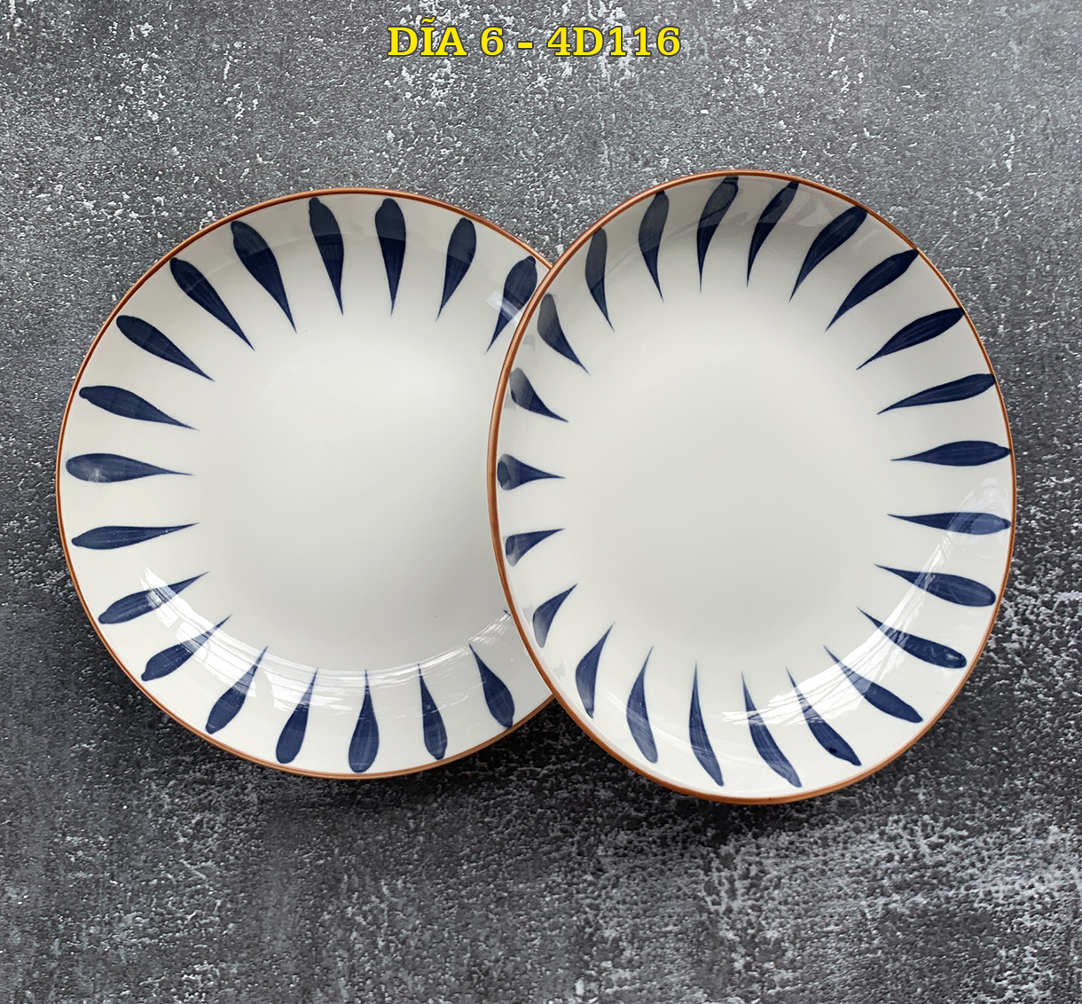 Đĩa 6 4d116 sứ bát bảo cao cấp, since_1977