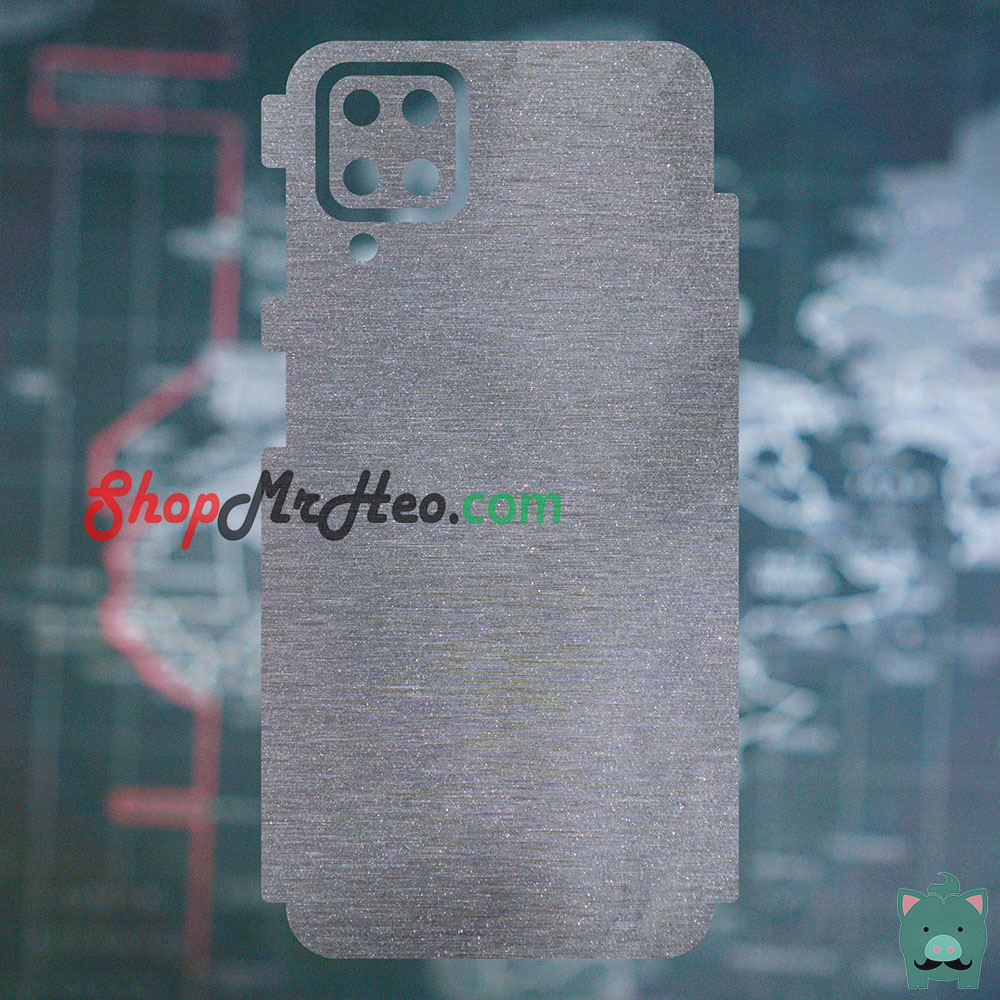 [HCM]Skin Dán Mặt Sau Lưng Vân Nhôm Samsung Galaxy A12