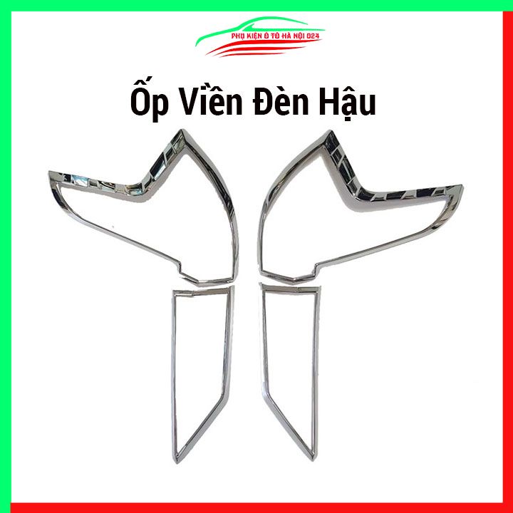 Ốp viền đèn pha hậu ô tô Xpander 2023-2024 mạ crom, ốp đèn lắp trước sau trang trí bảo vệ xe hơi
