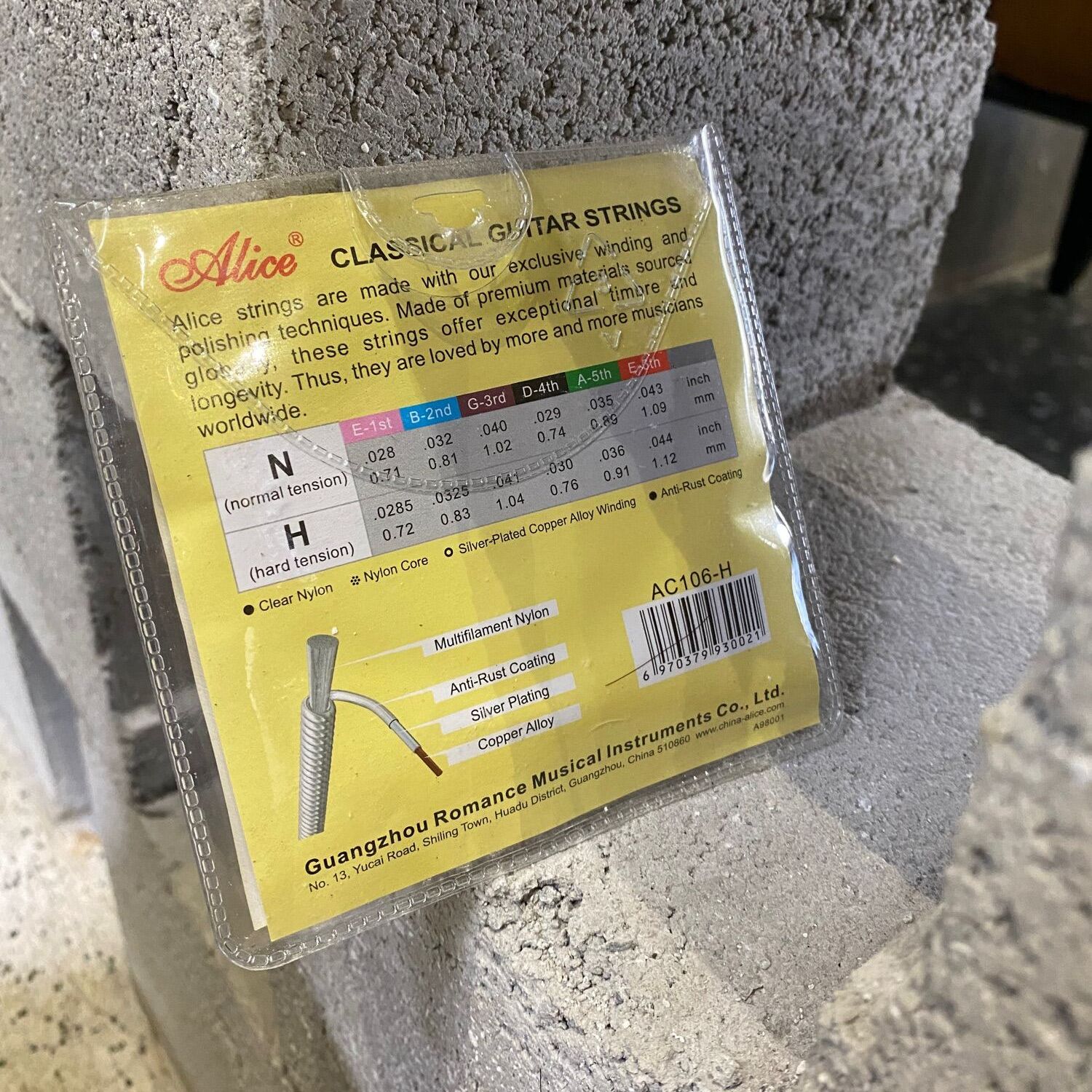 Dây Đàn Guitar Classic A106 (dây nilon dành cho loại đàn classic)