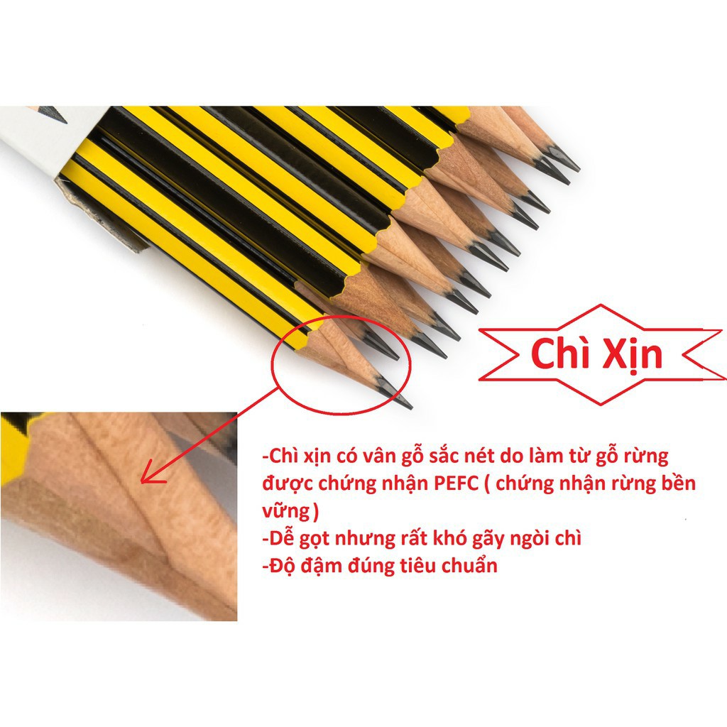 [HCM]Bút Chì Đức Staedtler Sọc Vàng